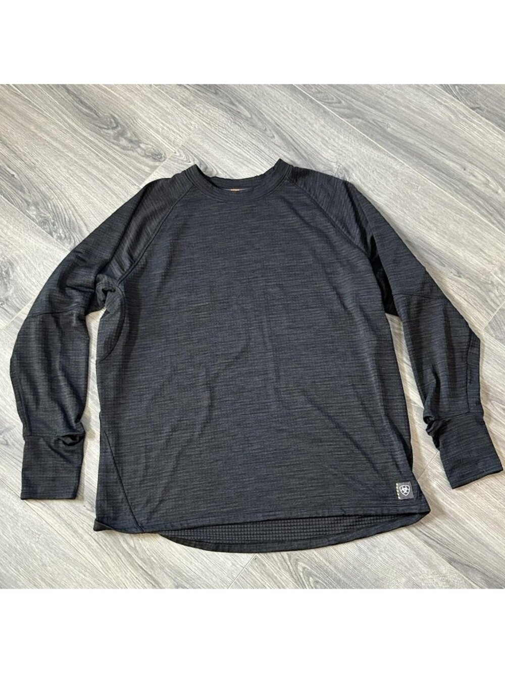 Ariat Rebar Gridwork Shirt Mens XL Black Watch Window Crewneck Workwear Tech Tee